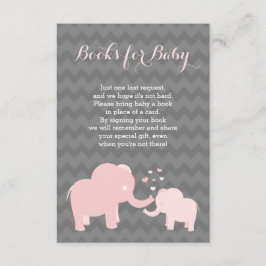 Olifant boeken voor Baby insert roze grijs Informatiekaartje