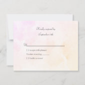 Olifant Boho Chic Koraal Baby shower RSVP (Achterkant)