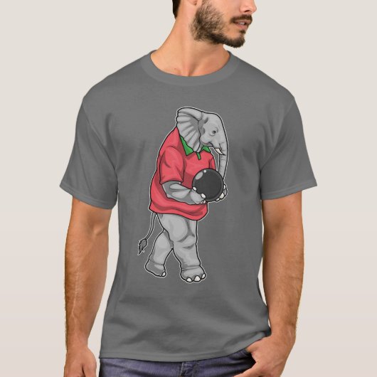 Olifant Bowling Bal T-shirt (Voorkant)