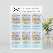 Olifant Boy Sweet Baby shower Luier Raffle Kaart (Staand voorkant)