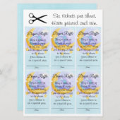 Olifant Boy Sweet Baby shower Luier Raffle Kaart (Voorkant / Achterkant)