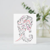 olifant briefkaart (Staand voorkant)