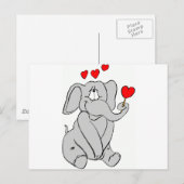 olifant briefkaart (Voorkant / Achterkant)