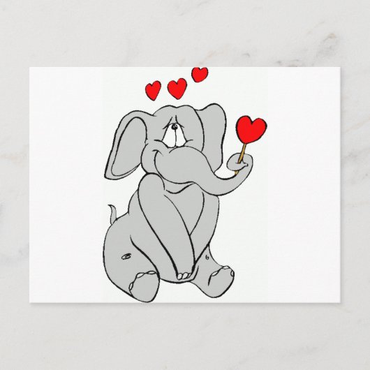 olifant briefkaart (Voorkant)