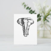 olifant briefkaart (Staand voorkant)