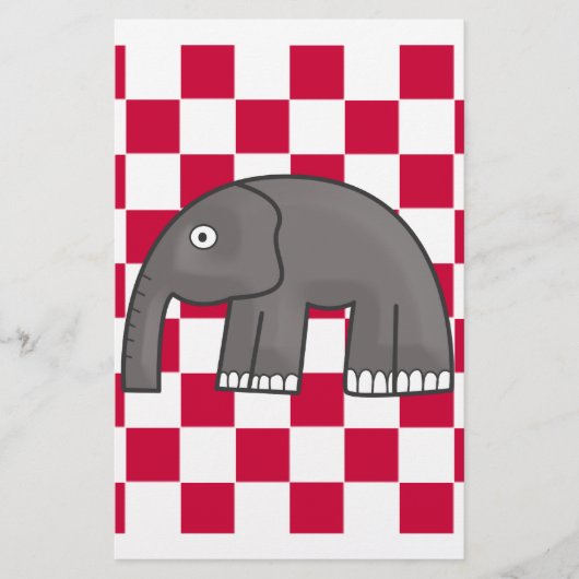 olifant briefpapier (Voorkant)