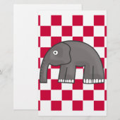olifant briefpapier (Voorkant / Achterkant)