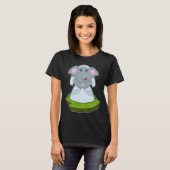Olifant Bruids Sluier Trouwdag T-shirt (Voorkant volledig)