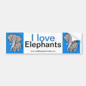 Olifant - bumpersticker (Voorkant)