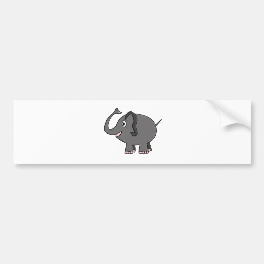 olifant bumpersticker (Voorkant)