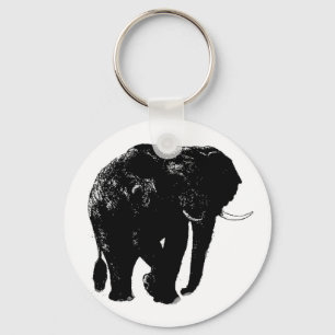 Olifant Button Sleutelhanger