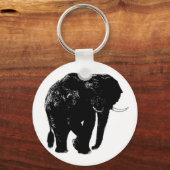 Olifant Button Sleutelhanger (Voorkant)
