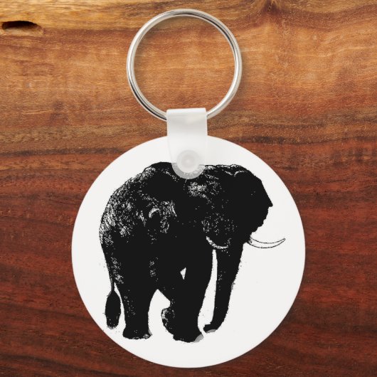 Olifant Button Sleutelhanger (Voorkant)