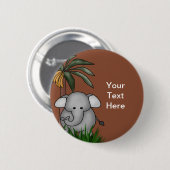 Olifant Buttonnen Ronde Button 5,7 Cm (Voorkant /achterkant)