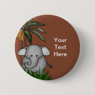 Olifant Buttonnen Ronde Button 5,7 Cm