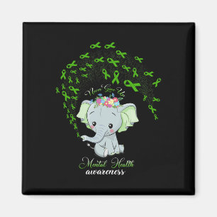 Olifant cadeau voor bewustzijn van geestelijke gez magneet