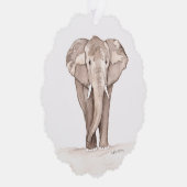 Olifant Cadeaubijslage Ornament Kaart (Rechts)