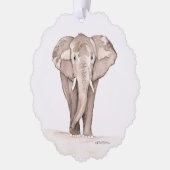 Olifant Cadeaubijslage Ornament Kaart (Links)