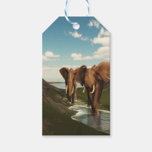 Olifant Cadeaulabel (Voorkant)