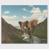 Olifant Cadeaupapier (Vlak)
