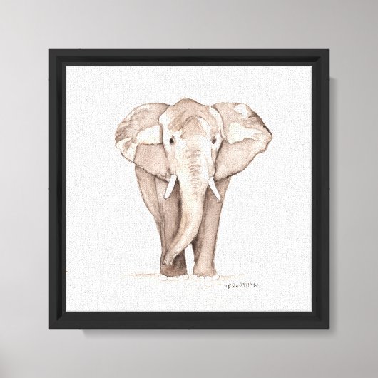 Olifant canvas afdruk (Voorkant)