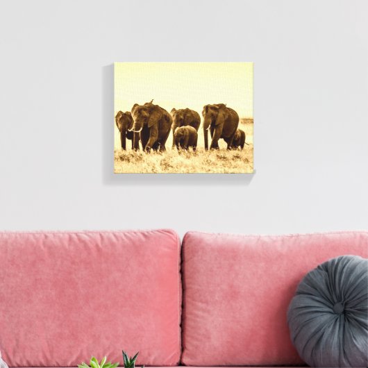  olifant canvas afdruk (Insitu (Woonkamer))