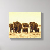  olifant canvas afdruk (Voorkant)