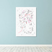  olifant canvas afdruk (Insitu (Houten vloer))