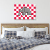 olifant canvas afdruk (Insitu (Slaapkamer))
