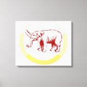  olifant canvas afdruk (Voorkant)