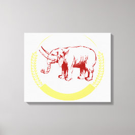  olifant canvas afdruk