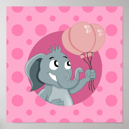 Olifant cartoon poster (Voorkant)