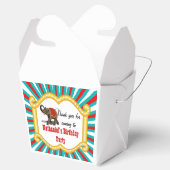 Olifant Circus Lijst Kinder Jongens Verjaardagsfee Bedankdoosjes (Geopend)