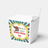 Olifant Circus Lijst Kinder Jongens Verjaardagsfee Bedankdoosjes (Voorkant Zijde)