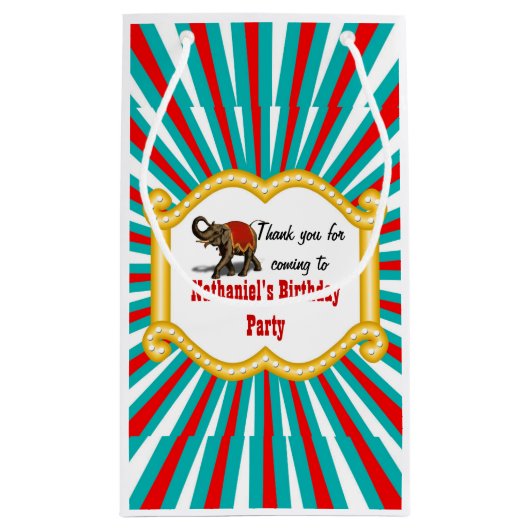 Olifant Circus Lijst Kinder Jongens Verjaardagsfee Klein Cadeauzakje (Achterkant)