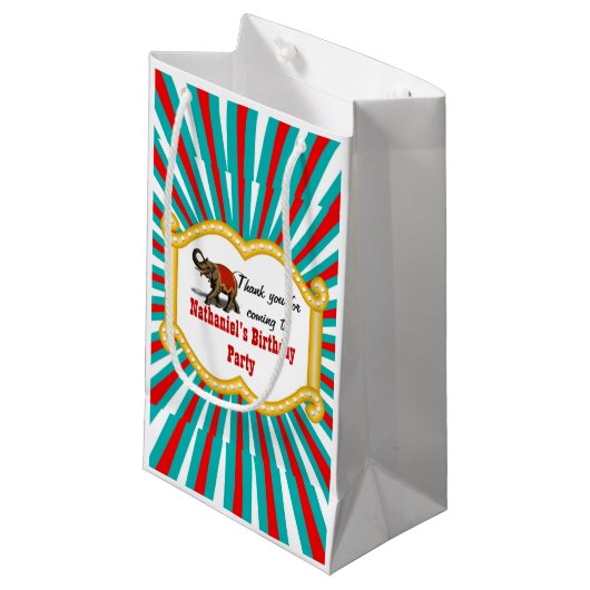 Olifant Circus Lijst Kinder Jongens Verjaardagsfee Klein Cadeauzakje (Voorkant Gekanteld)