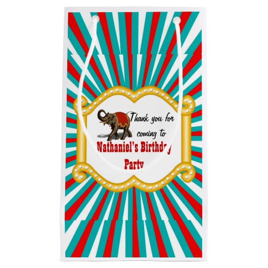 Olifant Circus Lijst Kinder Jongens Verjaardagsfee Klein Cadeauzakje (Voorkant)