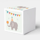 Olifant Circus Verjaardagsfeestje Favor Bedankdoosjes (Achterkant)