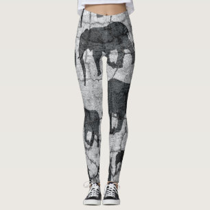 Olifant Concrete Patroon Ontwerp Leggings