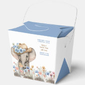 Olifant Cowboy Western Boho Wildflower Bedankdoosjes (Voorkant)