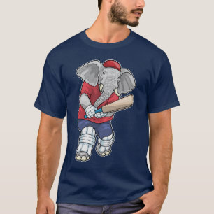 Olifant Cricket Cricketbat Sport T-shirt