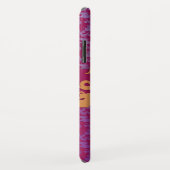 Olifant damast paarse gouden naam Case-Mate iPhone case (Achterkant/rechts)