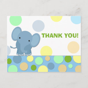 Olifant dank je Briefkaart