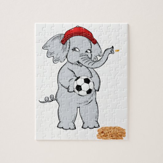 Olifant decoratieve legpuzzel (Verticaal)