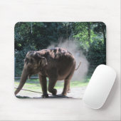 Olifant die Stof Opwerpt Muismat (Met muis)