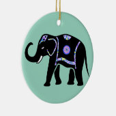 Olifant Dier Abstracte Decoratieve Patronen Keramisch Ornament (Rechts)