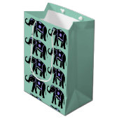 Olifant Dier Abstracte Decoratieve Patronen Medium Cadeauzakje (Voorkant Gekanteld)
