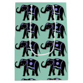 Olifant Dier Abstracte Decoratieve Patronen Medium Cadeauzakje (Achterkant)