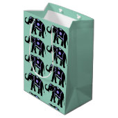 Olifant Dier Abstracte Decoratieve Patronen Medium Cadeauzakje (Achterkant Gekanteld)