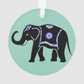 Olifant Dier Abstracte Decoratieve Patronen Ornament (achterkant)